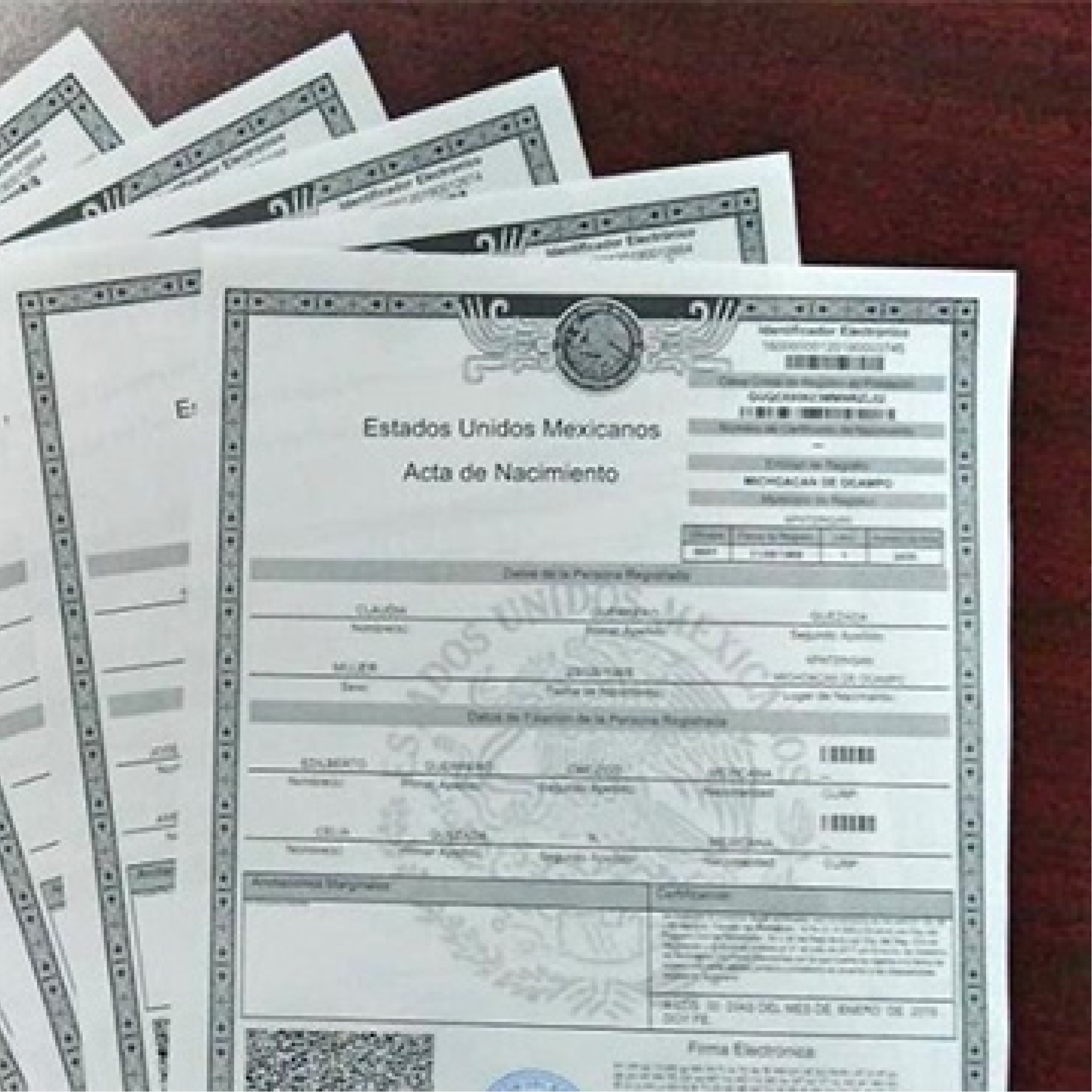 Cover_Actas de Nacimiento