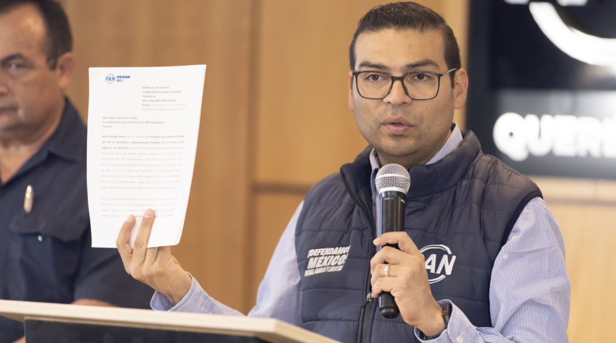 PAN Querétaro va por firmas para pedir al INE retirar el registro a Morena por presuntos vínculos con la delincuencia