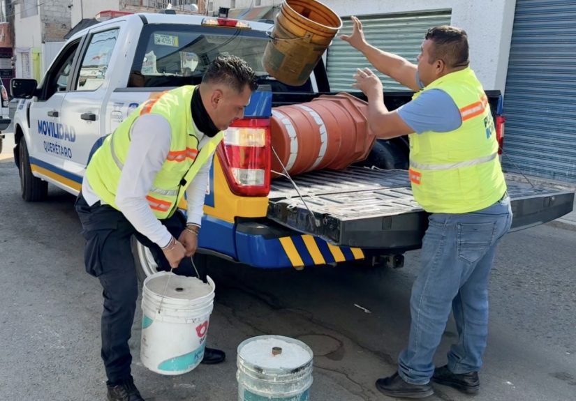 Retira Municipio de Querétaro dos mil 155 objetos que obstruyen la movilidad en la vía pública