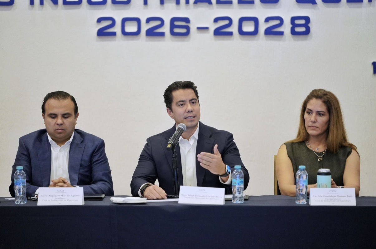 Se reúne Felifer Macías con el nuevo Consejo Directivo del Club de Industriales de Querétaro