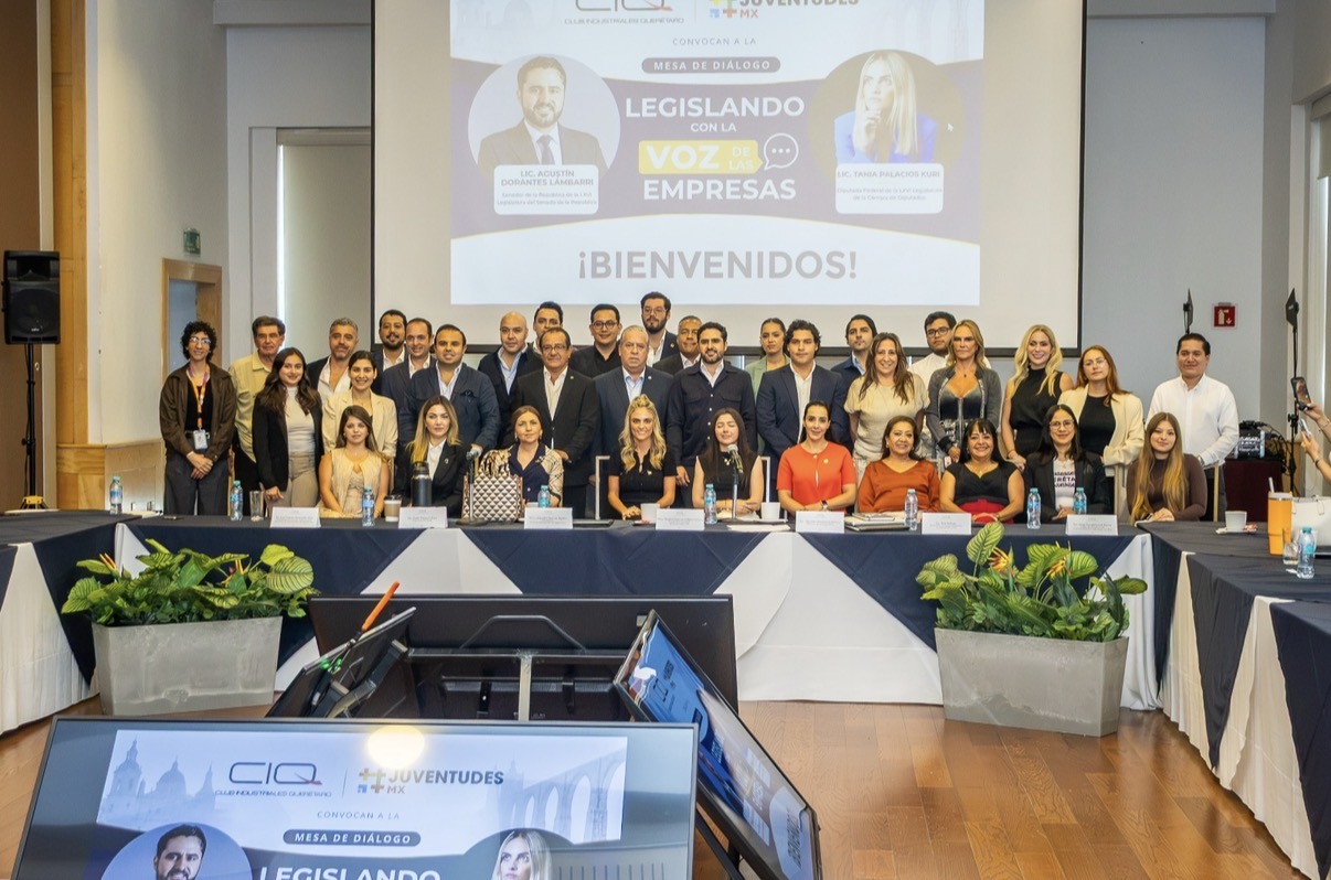 México sí puede ser como Querétaro: Tania Palacios y Agustín Dorantes, al reunirse con empresarios para fortalecer su agenda legislativa