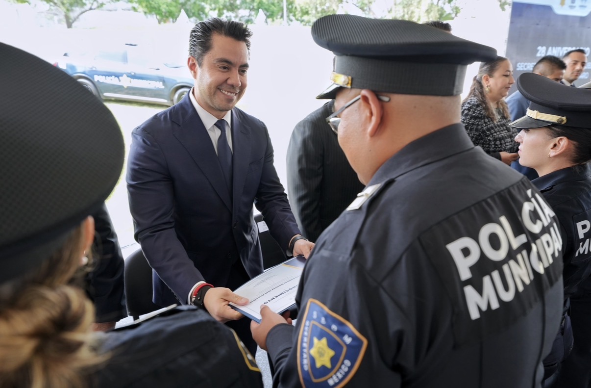 Felifer Macías reconoce a la Policía Municipal y afirma que Querétaro sigue siendo un referente en seguridad