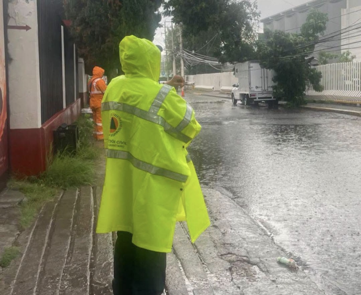 Atiende Municipio de Querétaro incidentes menores por lluvias en distintos puntos de la ciudad