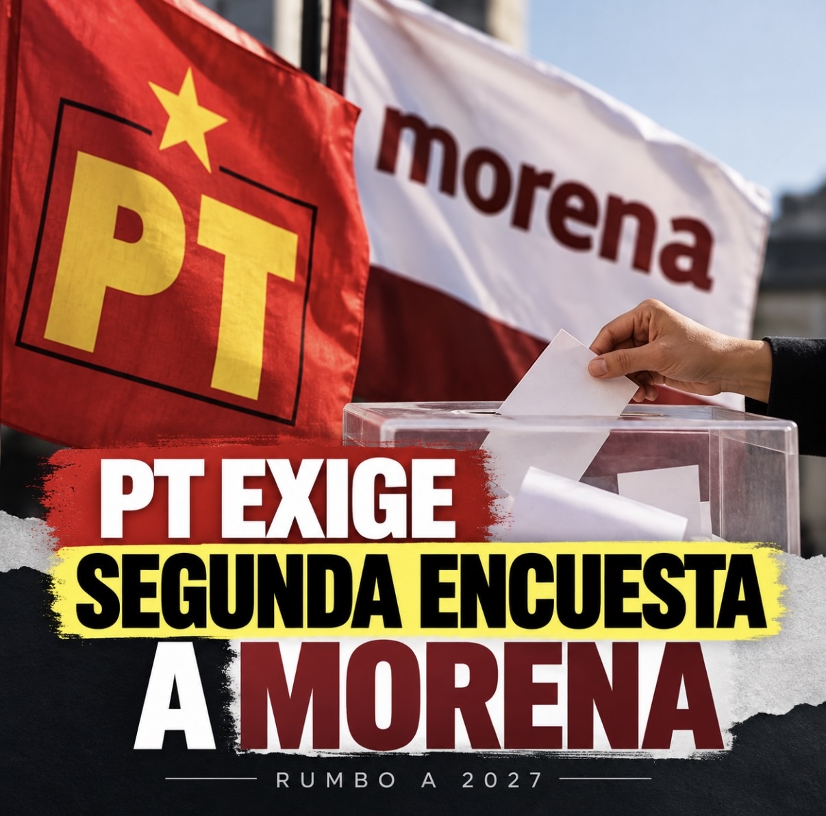 PT exige segunda encuesta a Morena y pide cumplir acuerdos de la coalición