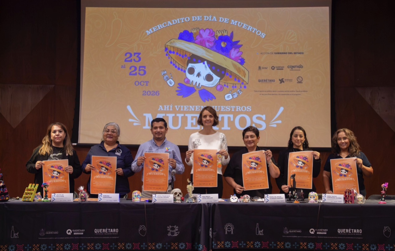 🏵️ ¡La tradición está viva! Querétaro alista Mercadito de Día de Muertos con 80 expositores