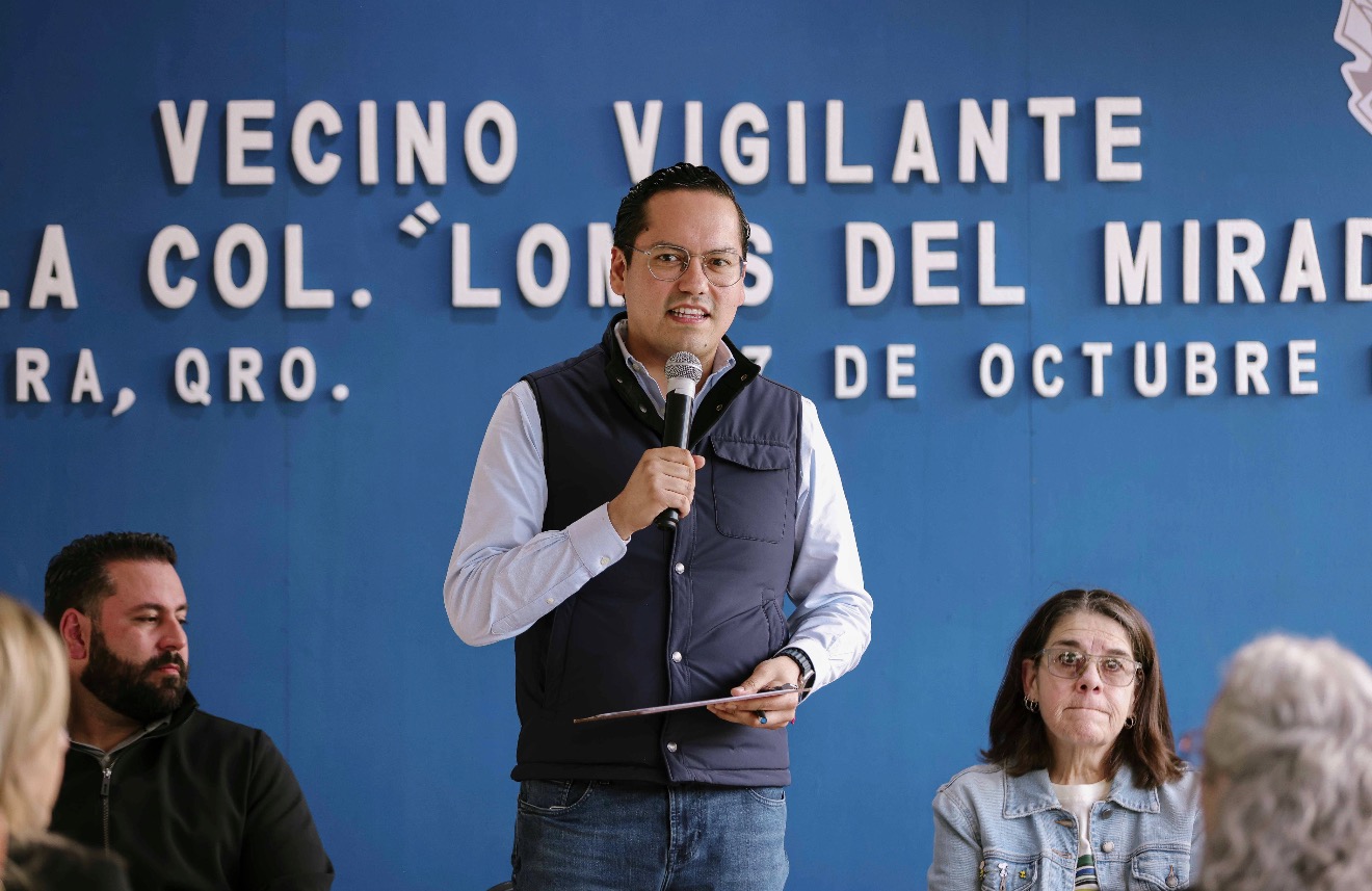 🚔 Chepe Guerrero se reúne con vecinos de Lomas del Mirador; Corregidora suma más de mil 600 comités de vigilancia