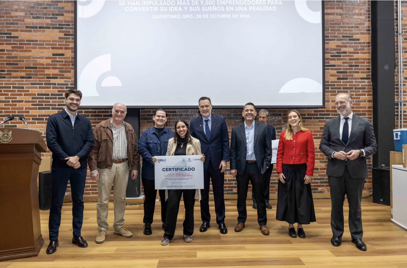 Mauricio Kuri encabeza entrega de Capital Semilla a 50 emprendedores queretanos, con equipamiento e insumos para fortalecer sus negocios