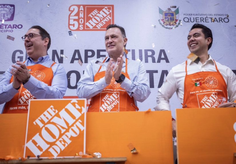 🏬 The Home Depot inaugura nueva sucursal en avenida de la Luz, en el municipio de Querétaro; genera 100 empleos directos y 350 indirectos.