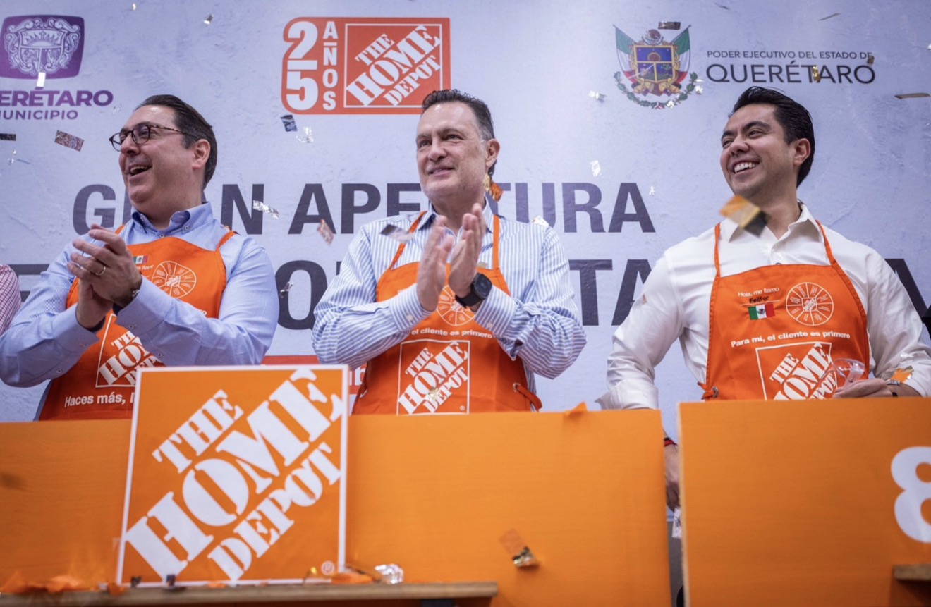 🏬 The Home Depot inaugura nueva sucursal en avenida de la Luz, en el municipio de Querétaro; genera 100 empleos directos y 350 indirectos.