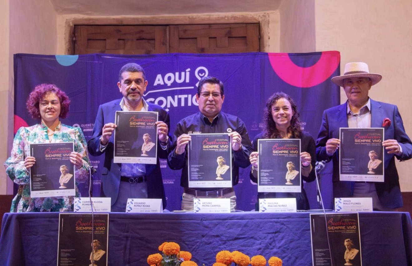 Beethoven y su música viven en Querétaro. Anuncia SECULT el festival “Beethoven siempre vivo, hacia el bicentenario 1827 – 2027”